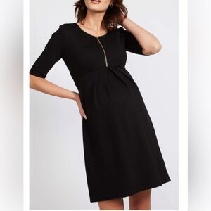 NWT Isabella Oliver Earlham maternity zip dress | black | Size 8